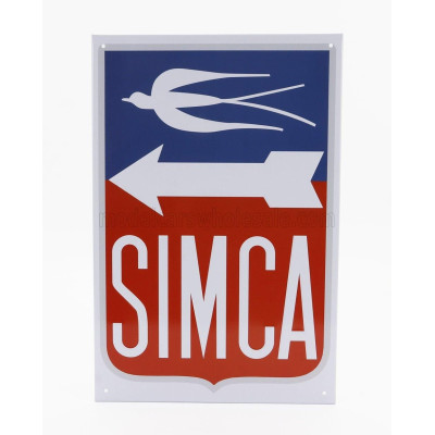 EDICOLA ACCESSORIES METAL PLATE - SIMCA LOGO - VARIOUS 1/1