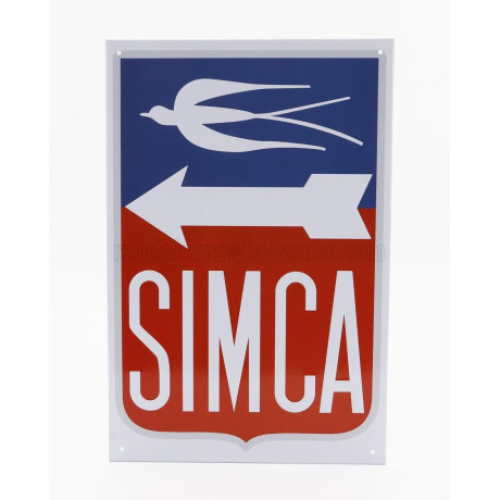 EDICOLA ACCESSORIES METAL PLATE - SIMCA LOGO - VARIOUS 1/1