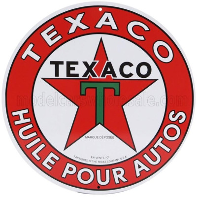 EDICOLA ACCESSORIES METAL ROUND PLATE - TEXACO - VARIOUS 1/1