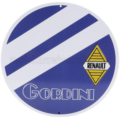 EDICOLA ACCESSORIES METAL ROUND PLATE - RENAULT GORDINI - VARIOUS 1/1