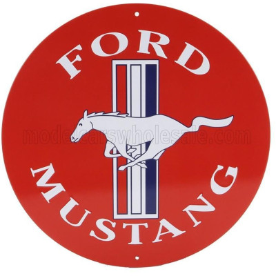 EDICOLA ACCESSORIES METAL ROUND PLATE - FORD MUSTANG - VARIOUS 1/1