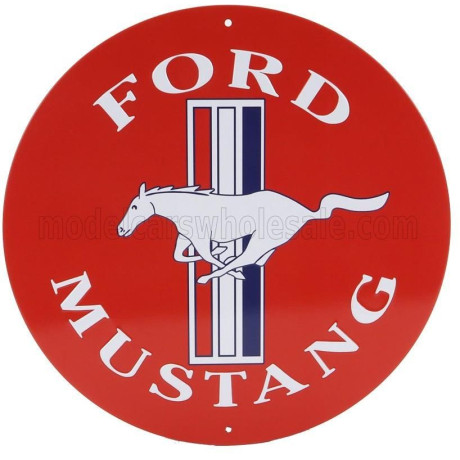 EDICOLA ACCESSORIES METAL ROUND PLATE - FORD MUSTANG - VARIOUS 1/1