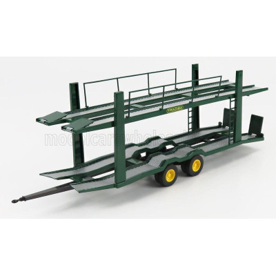 EDICOLA TRAILER RIMORCHIO TRAILER FOR PEGASO 1060L TRUCK CAR TRANSPORTER TRADISA BISARCA 1969 - GREEN YELLOW 1/43