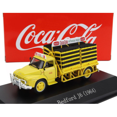 EDICOLA BEDFORD J6 TRUCK WITH BOTTLE COCA-COLA 1964 - YELLOW 1/72