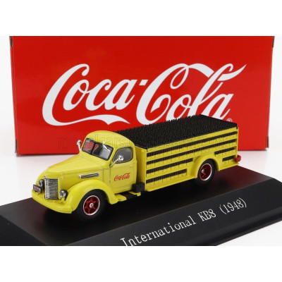EDICOLA INTERNATIONAL KB8 TRUCK WITH BOTTLE COCA-COLA 1948 - YELLOW 1/72