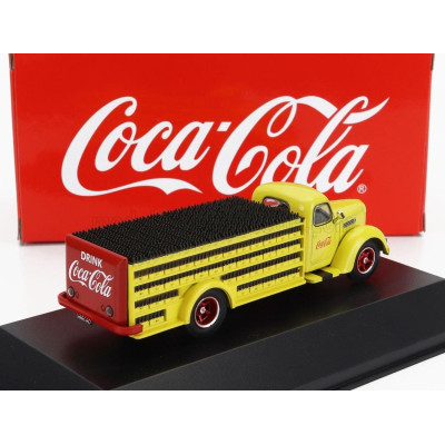 EDICOLA INTERNATIONAL KB8 TRUCK WITH BOTTLE COCA-COLA 1948 - YELLOW 1/72