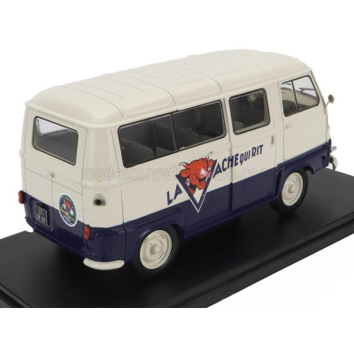 EDICOLA RENAULT ESTAFETTE MINIBUS LA VACHE QUI RIT 1962 - WITHOUT CARD BOX - SENZA SCATOLA - CREAM BLUE 1/24