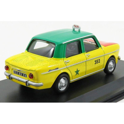 EDICOLA SIMCA 1000 TAXI DAKAR 1964 - YELLOW GREEN RED 1/43