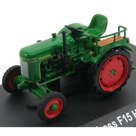 EDICOLA FENDT DIESELROSS F15 H6 TRACTOR 1956 - CON VETRINA - WITH SHOWCASE - GREEN RED 1/43