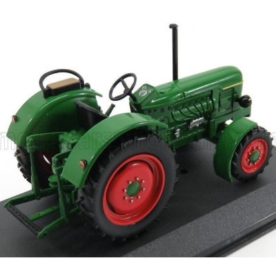 EDICOLA DEUTZ D8005A TRACTOR 1966 - CON VETRINA - WITH SHOWCASE - GREEN RED 1/43