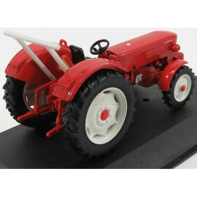 EDICOLA GULDNER G75A TRACTOR 1965 - CON VETRINA - WITH SHOWCASE - RED WHITE 1/43