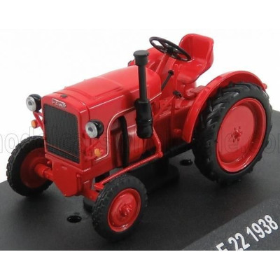 EDICOLA FAHR F22 TRACTOR TRUCK 1938 - CON VETRINA - WITH SHOWCASE - RED 1/43