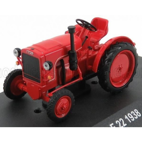 EDICOLA FAHR F22 TRACTOR TRUCK 1938 - CON VETRINA - WITH SHOWCASE - RED 1/43