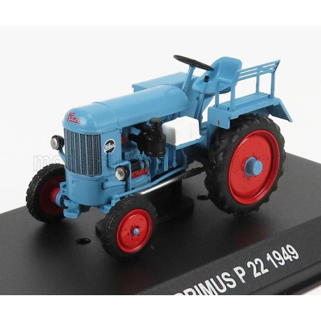 EDICOLA PRIMUS P22 TRACTOR 1949 - CON VETRINA - WITH SHOWCASE - LIGHT BLUE 1/43