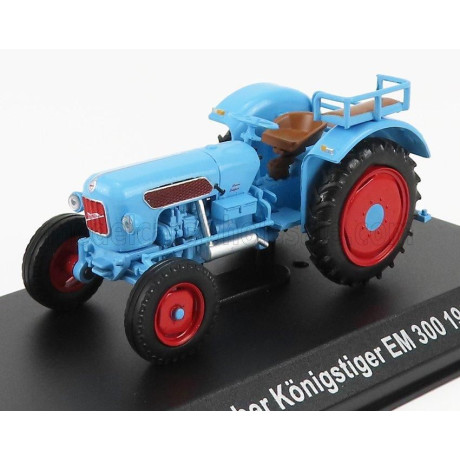 EDICOLA EICHER KONIGSTIGER EM300 TRACTOR 1960 - CON VETRINA - WITH SHOWCASE - LIGHT BLUE 1/43
