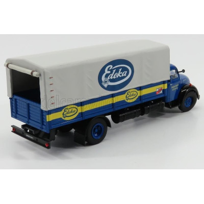 EDICOLA MAGIRUS DEUTZ S6500 TRUCK EDEKA TELONATO 1956 - WITHOUT CARD BOX - BLUE YELLOW GREY 1/43