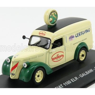 EDICOLA FIAT 1100 ELR VAN GALBANI CERTOSINO DEPOSITO DI MILANO 1951 - CREAM GREEN 1/43