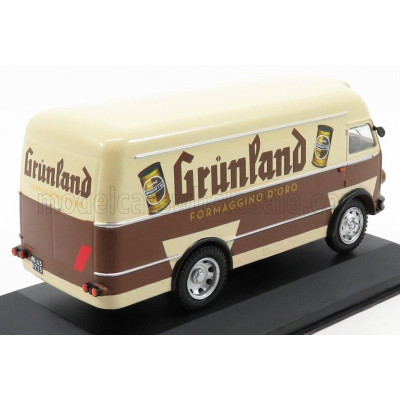 EDICOLA OM FIAT LEONCINO TRUCK VAN GRUNLAND FORMAGGINO D'ORO 1959 - BROWN BEIGE 1/43