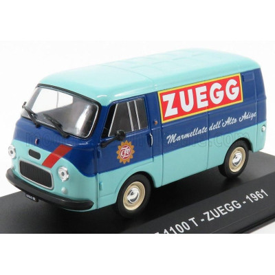 EDICOLA FIAT 1100T VAN ZUEGG 1961 - LIGHT BLUE BLUE 1/43