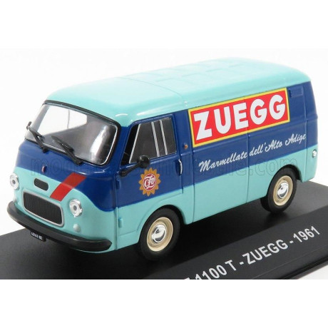 EDICOLA FIAT 1100T VAN ZUEGG 1961 - LIGHT BLUE BLUE 1/43