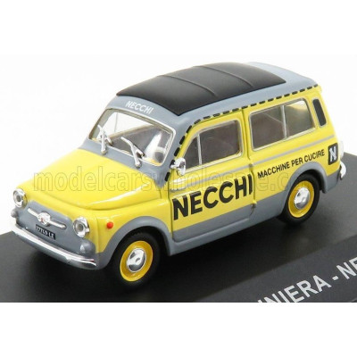 EDICOLA FIAT 500 GIARDINIERA - NECCHI 1960 - YELLOW GREY 1/43