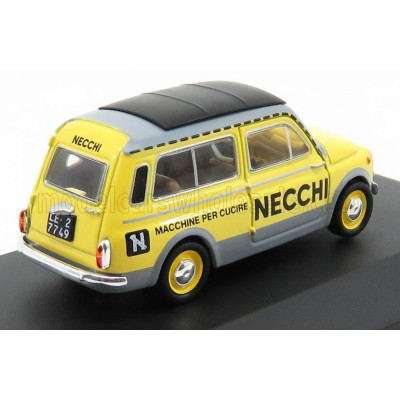 EDICOLA FIAT 500 GIARDINIERA - NECCHI 1960 - YELLOW GREY 1/43
