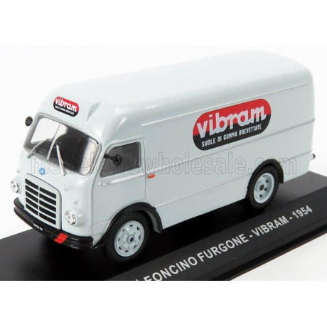 EDICOLA OM FIAT LEONCINO VAN FURGONE VIBRAM 1954 - LIGHT GREY 1/43