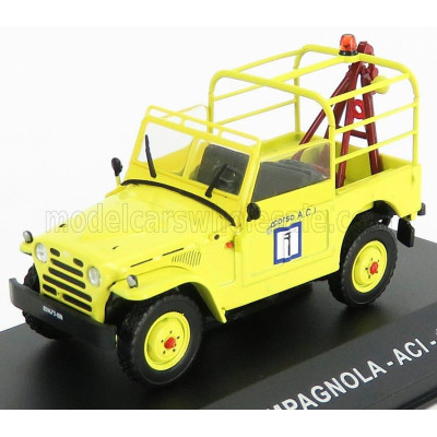 EDICOLA FIAT CAMPAGNOLA ACI 1965 - CARRO ATTREZZI - WRECKER ROAD SERVICE - YELLOW 1/43