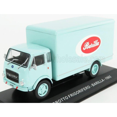 EDICOLA OM FIAT TIGROTTO TRUCK FRIGORIFERO BARILLA 1965 - VERY LIGHT GREEN 1/43