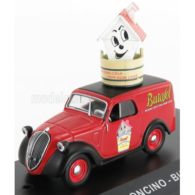 EDICOLA FIAT 500 FURGONCINO VAN BUTASOL 1948 - RED BLACK 1/43