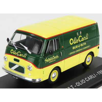 EDICOLA FIAT 1100T VAN OLIO CARLI 1968 - GREEN YELLOW 1/43