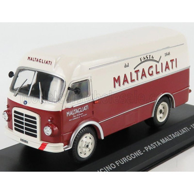 EDICOLA OM FIAT LEONCINO TRUCK PASTA MALTAGLIATI 1950 - RED WHITE 1/43