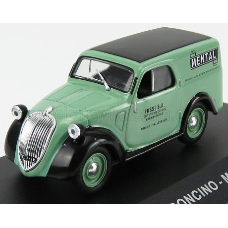 EDICOLA FIAT 500A FURGONCINO VAN MENTAL 1953 - LIGHT GREEN BLACK 1/43