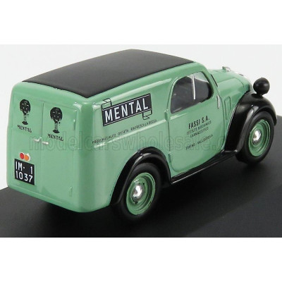 EDICOLA FIAT 500A FURGONCINO VAN MENTAL 1953 - LIGHT GREEN BLACK 1/43