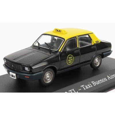 EDICOLA RENAULT R12 TL TAXI GCBA 1994 - BLACK YELLOW 1/43
