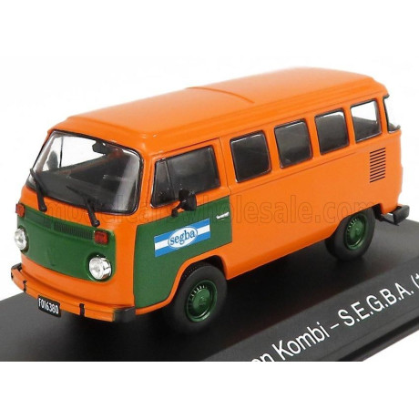EDICOLA VOLKSWAGEN T1 MINIBUS KOMBI S.E.G.B.A 1983 - ORANGE 1/43