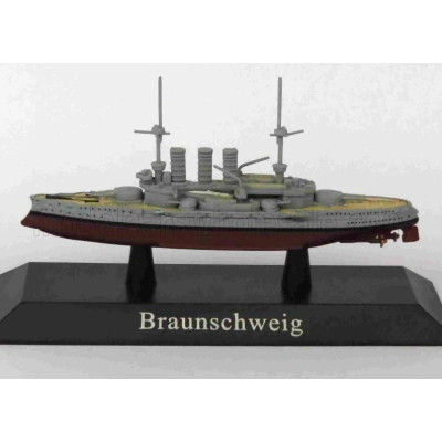 EDICOLA WARSHIP BRAUNSCHWEIG LINER WARSHIP GERMANY 1902 - MILITARY 1/1250