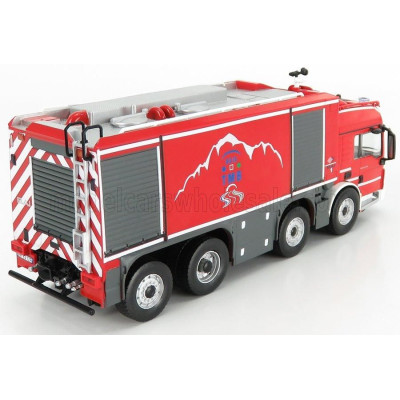 EDICOLA MAN SPECIAL BAI TGS TANKER TRUCK ITALY FRANCE 2013 - RED SILVER 1/43