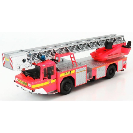 EDICOLA IVECO MAGIRUS DLA-K 23-12 SCALA LADDER TRUCK GERMANY 2003 - RED SILVER 1/43