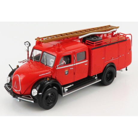 EDICOLA MAGIRUS DEUTZ TLF-16 MERCUR 125A TANKER TRUCK FIRE ENGINE GERMANY 1961 - RED BLACK 1/43