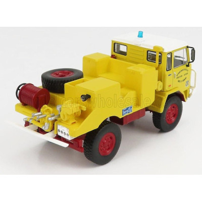 EDICOLA UNIC UNIC 75PC SDIS 13 TANKER TRUCK DEPARTEMENT DES B.D.R. FORESTIERS SAPEURS POMPIERS 1980 - YELLOW 1/43