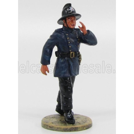 EDICOLA FIGURES VIGILI DEL FUOCO VIGILE DEL FUOCO FRANCESE 1934 - FRENCH FIREMAN - BLUE BLACK 1/32