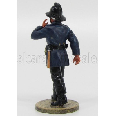 EDICOLA FIGURES VIGILI DEL FUOCO VIGILE DEL FUOCO FRANCESE 1934 - FRENCH FIREMAN - BLUE BLACK 1/32