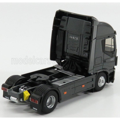 ELIGOR IVECO FIAT STRALIS 500 EURO 6 HI-WAY TRACTOR TRUCK 2-ASSI 2016 - EXCLUSIVE CARMODEL - GREY MET 1/43