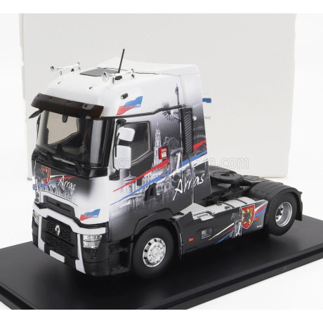 ELIGOR RENAULT T-LINE HIGH TRACTOR TRUCK ARRAS 2-ASSI 2021 - BLACK WHITE 1/43