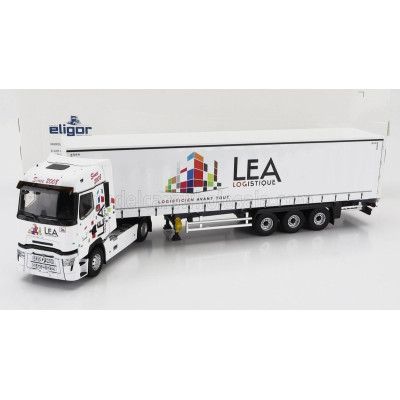 ELIGOR RENAULT T520 TRUCK TELONATO LEA TRANSPORTS 2021 - WHITE 1/43