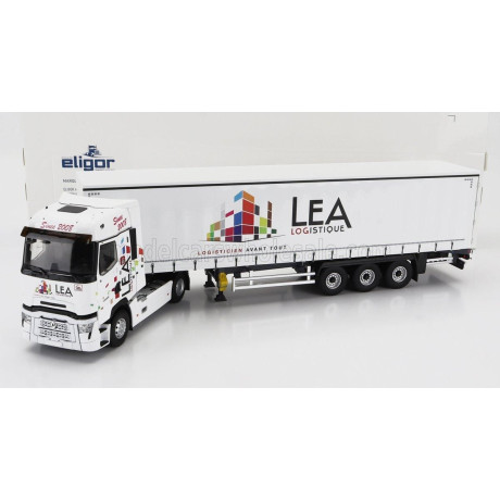 ELIGOR RENAULT T520 TRUCK TELONATO LEA TRANSPORTS 2021 - WHITE 1/43