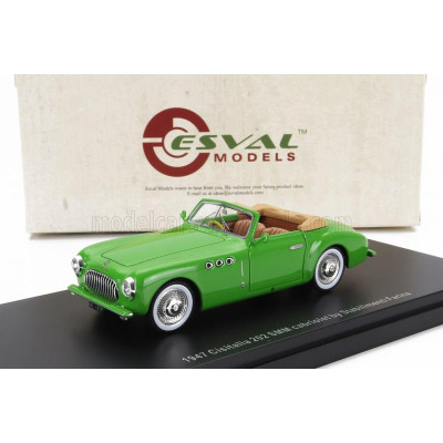 ESVAL MODEL CISITALIA 202 SC STABILIMENTI FARINA CABRIOLET OPEN 1947 - GREEN 1/43