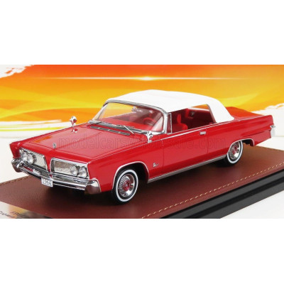 GLM MODELS IMPERIAL CROWN CONVERTIBLE SOFT-TOP CLOSED 1964 - RED WHITE 1/43