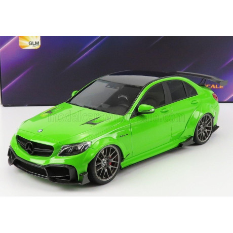 GLM MODELS MERCEDES BENZ C-CLASS C63S AMG DARWINPRO WIDEBODY 2019 - GREEM 1/18